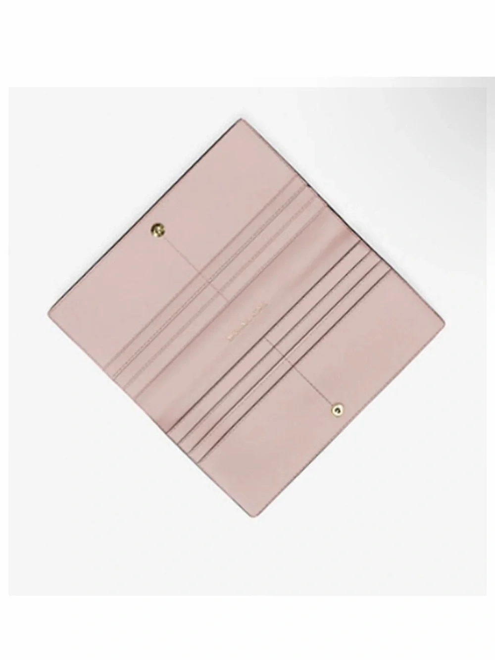 Michael Kors Reed Powder Blush Wallet with MK Logo